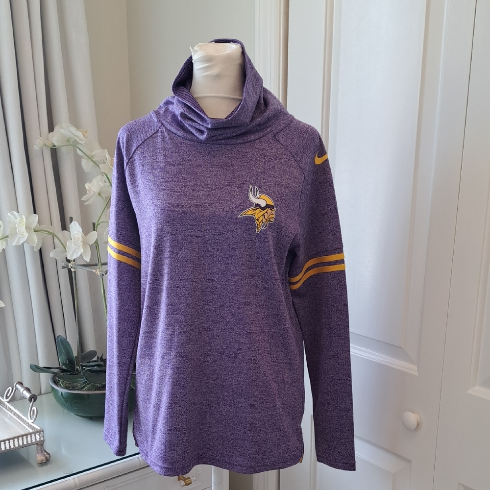 NWOT NIKE NFL TEAM APPAREL Womens Dri-Fit‎ Minnesota Vikings Pullover S